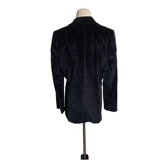 Harve Benard black velour one button blazer size 10 - Picture 2 of 9